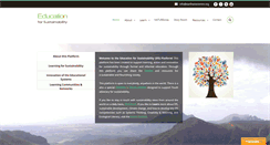 Desktop Screenshot of educationforsustainability.info